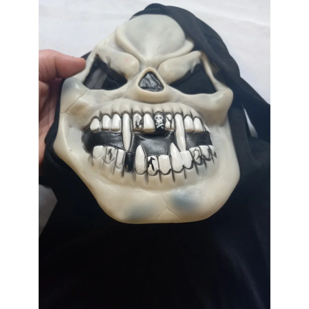Vintage Easter Unlimited Skull Mask & Hands Halloween Ghoul Skeleton RARE HTF